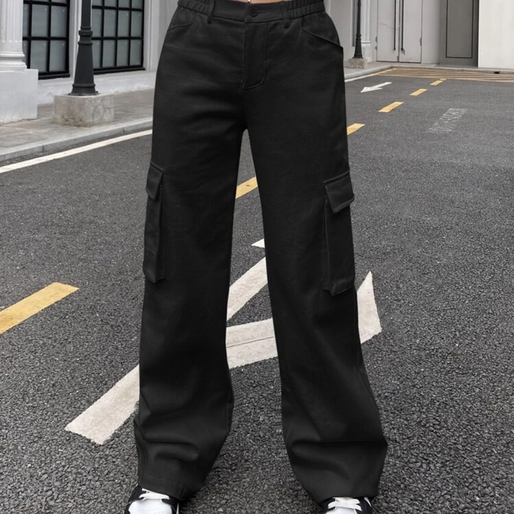 Women's Black Cargo Pants